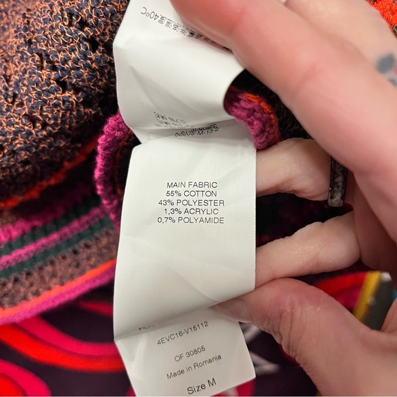 NWT Vanessa Bruno Pull Charleston Multicolore Knit Sleeveless Sweater Vest Brown - Picture 7 of 8